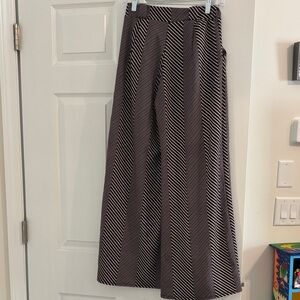 Striped Wide-Leg Pants